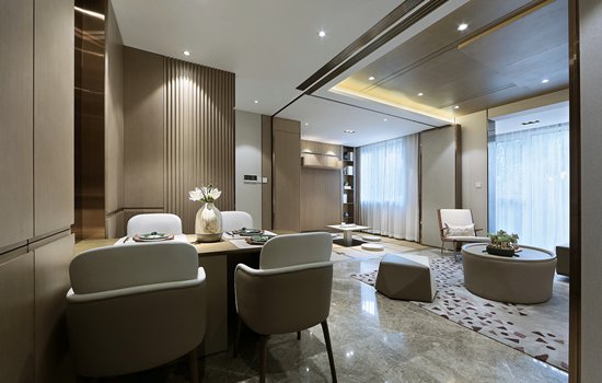 75㎡新中式小戶型暗藏玄機(jī)，客廳、茶室秒變臥室？這個(gè)設(shè)計(jì)火了！