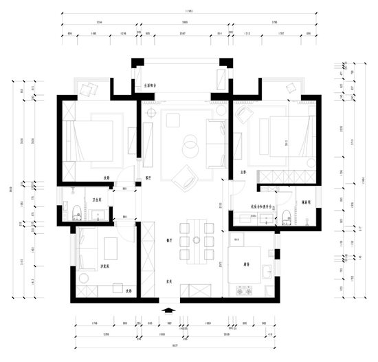 空間與色彩的奇妙邂逅|95㎡住出150㎡的感覺，簡直不要太驚艷！