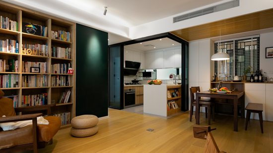 在家里開個圖書角，99㎡日式家居，這樣開闊的設(shè)計瞬間擴大5㎡