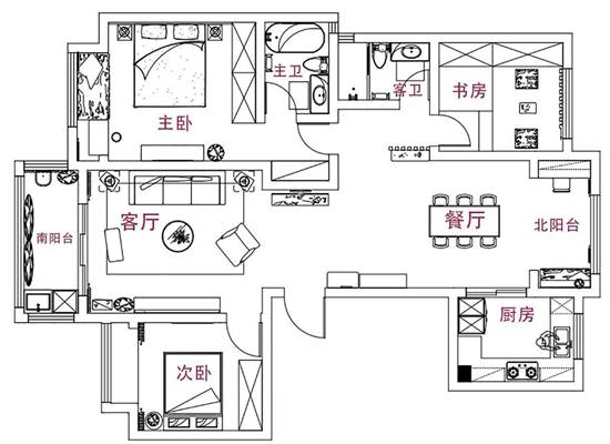 吊頂燈帶、月洞門——打造舒服得不行的125㎡日式MUJI風(fēng)，從此戀上“輕”生活