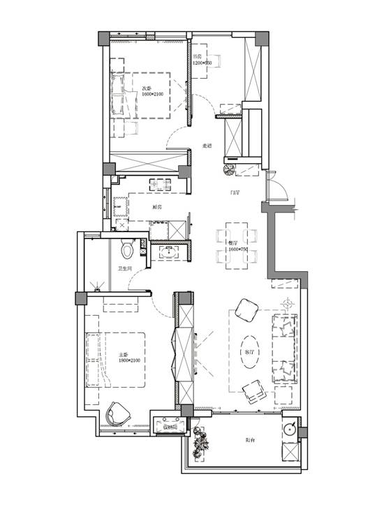 以愛為名，極簡北歐風(fēng)打造94㎡溫馨小屋，狹長戶型也有春天